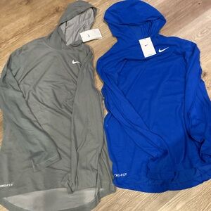 Nike Men’s  Dri-FIT Blue and Gray Tops BOTH
